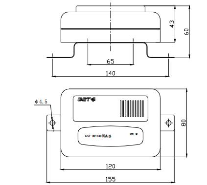 GST-DH9600總線隔離器(qì)結構與安裝